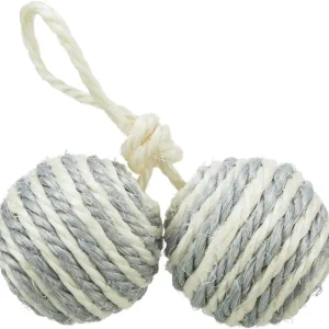 TRIXIE 2 Bälle am Sisalseil Ø 4,5 cm Sonderangebot